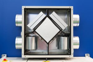 Opened Air Recuperator. Filtration and ventilation system